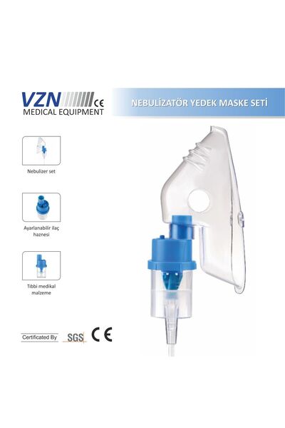 FİXFLEX VZN BASINÇ AYARLI HAZNELİ NEBULİZATÖR MASKESİ (YETİŞKİN) 1 ADET