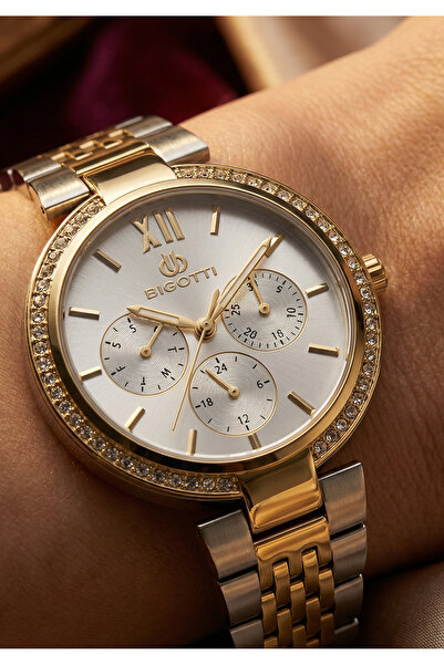 Bigotti Raffinato Silver and Gold Stainless Steel Watch for Women BG.1.10661-5