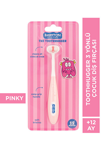 BABYTON Toothhugger 3 Yönlü Çocuk Diş Fırçası Pinky
