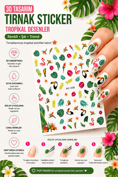 Nail Republic Sticker HC-008