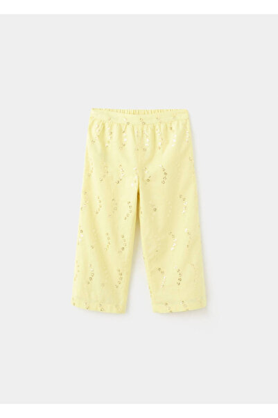 MANGO Baby Çiçek detaylı pantolon
