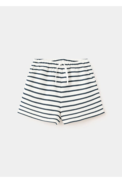 MANGO Kids Pamuklu çizgili şort