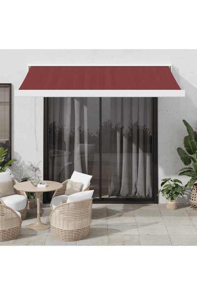 Concept Copertina retractabilă automat, vișiniu, 350x250 cm
