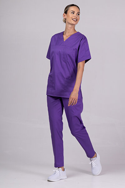OEM Costum medical pentru femei FLEXI COTTON STRETCH, Catifea