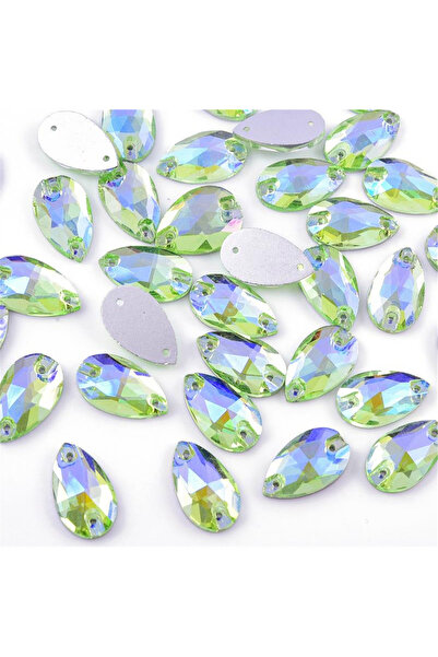 Gymo Premium Dikme Kristal Teardrop 10.5*18mm P47 Light Peridot AB 28 Ad.