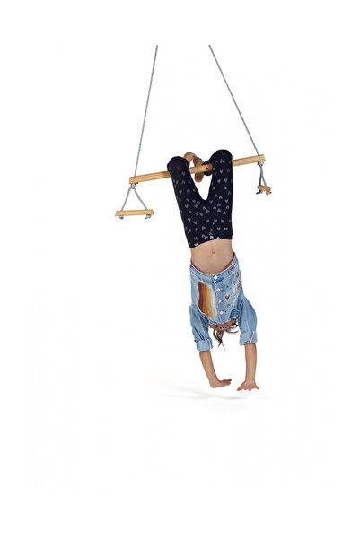ÇAYLAR AVM Trapez Ahşap Duyusal Salıncak Çocuk Aktivite Jimnastik Yoga Gelişi...