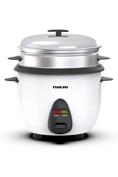 Generic 1L 2-in-1 Rice Cooker & Steamer | Non-Stick Electric Cooker with Keep...