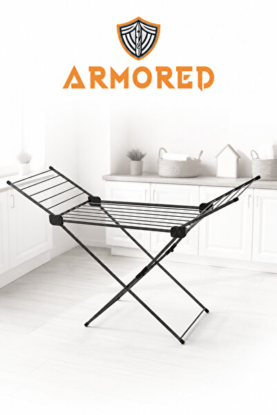 Armored Home Product Zırhlı-Kırılmaz-EXTRA KALIN BORULU Sağlam Çamaşır Kurutm...