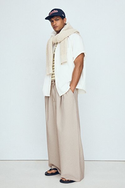 Bershka Mega baggy kareli pantolon
