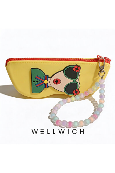 wellwich Silikon Kalemlik ve Gözlük Kılıfı Çok Amaçlı Fermuarlı Organizer Sar...