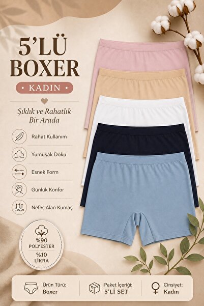 Nicoletta Boxer de damă cu talie înaltă, fără sudură, tăiat cu laser, elastic...