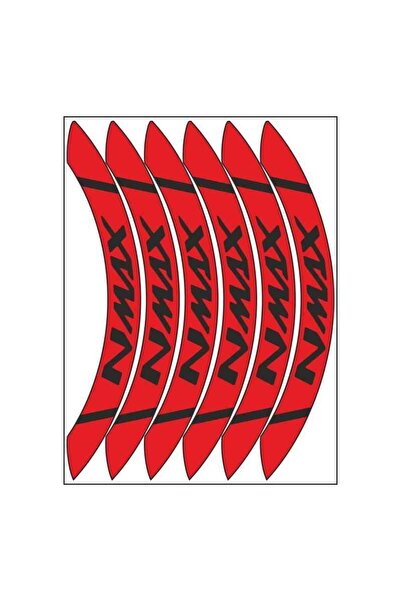 Generic Brand Gogo Wheel Rim Strip Wide Red Yamaha Nmax 125