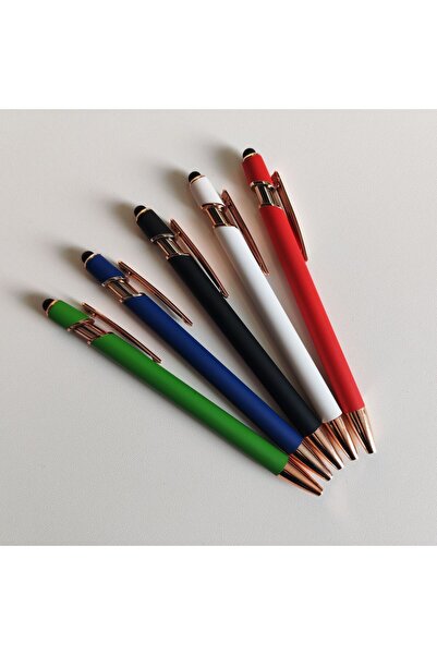 Inedit Print Pix metalic TOUCH BALL PEN ROSES, albastru PI8