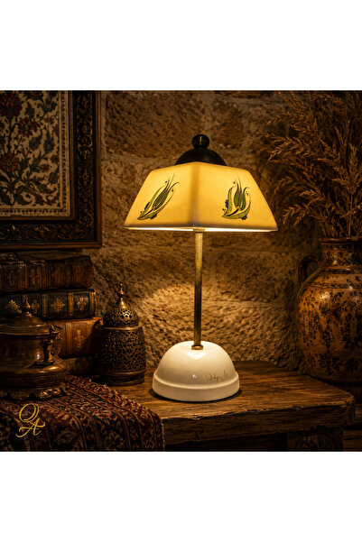Qtahya Art Lampshade-Table and Night Lamp-Decorative-Transparent Porcelain-Ha...
