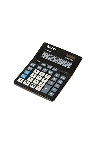ELEVEN Calculator de birou cu 16 cifre, 205 x 155 x 35 mm, Eleven CDB1601-BK
