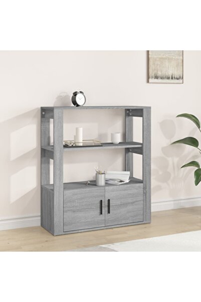 Concept Servantă, gri sonoma, 80x30x90 cm, lemn prelucrat