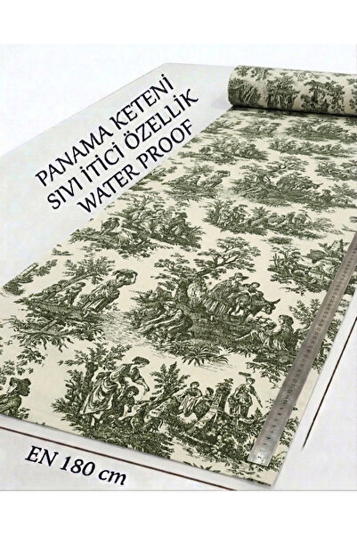 shopshop ss Panama Keteni En 180 Cm Boy 100 Cm Fransız Köylü Desen Duck Bezi ...
