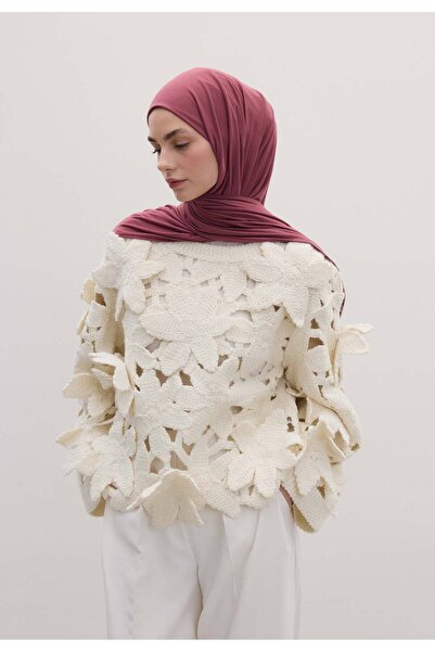 Freshscarfs Bambu Penye Şal Gül Kurusu