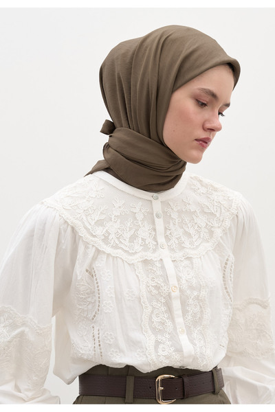 Freshscarfs Φουλάρι από βαμβάκι και βισκόζη