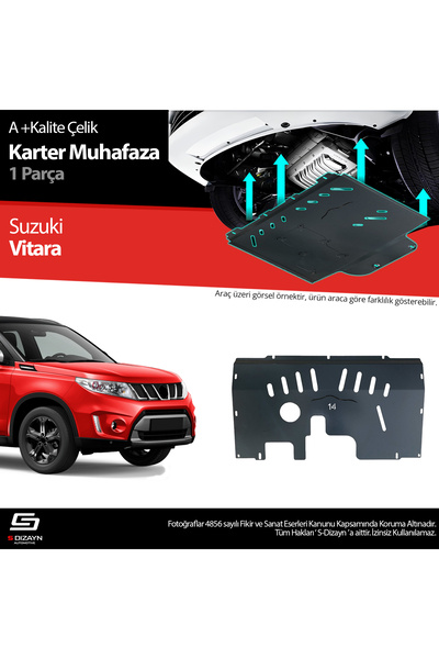S Dizayn S-Dizayn Suzuki Vitara Çelik Karter Muhafaza Koruma 2019 Üzeri A+ Ka...