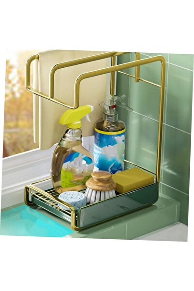 Arabest Kitchen Sponge & Dishcloth Storage Rack, No-Drill Wall Mount Sink Dra...