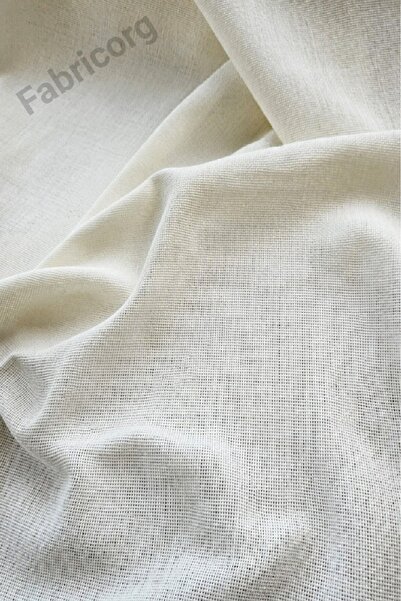 fabricorg Linen Punch Etamin Nakış Kumaşı Krem (50X160 CM)
