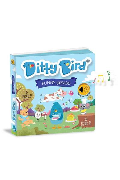 Ditty Bird Carte pentru copii, Ditty Bird cântece amuzante, 6+ luni
