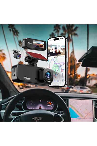 Smartio CAMERĂ DE BORD CU REZOLUTIE ULTRA 4K SI CAMERA SPATE