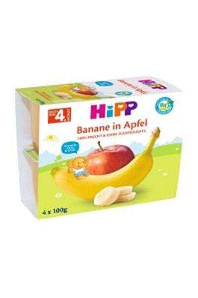 Hipp *HIPP MINI DESSERTS MERE SI BANANE 4 x 100G (HPGUBANMER4X10)