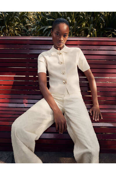 Marks & Spencer Pamuklu Wide Leg Pantolon
