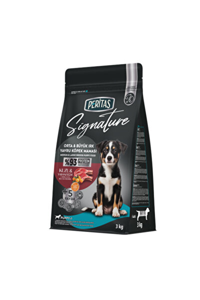 Sİgnature Hrană uscată câini junior talie medie și mare cu miel și orez 3kg, ...