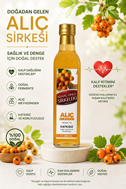 Kemal Ünlü Alıç Sirkesi 250 Ml
