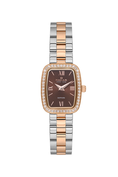 Nacar Sapphire Glass Silver - Rose Women's Watch Nc08-29420739-Ekms