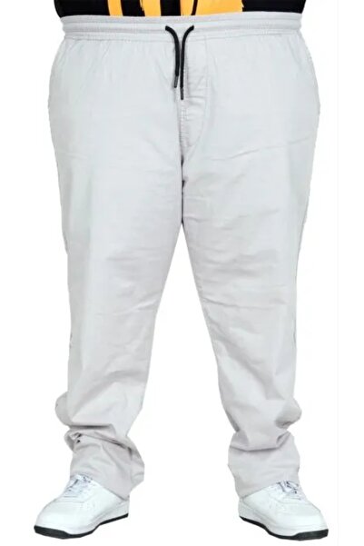 cusseli Large Size Men's Linen Jogger Pants Milano 21913 Stone Color