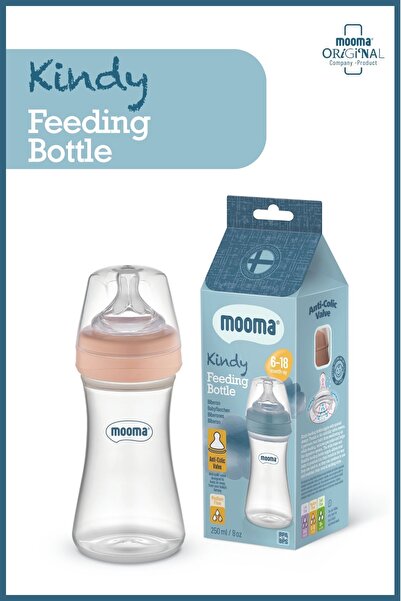 MOOMA Kindy Doğal Tepkili Antikolik PP Biberon 250 ml 6-18 Ay (ORTA AKIŞ) - O...