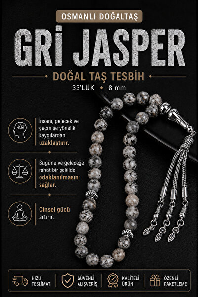 OSMANLI DOĞAL TAŞ Orijinal & Sertifikalı Gri Jasper Doğal Taş El Yapımı Özel ...