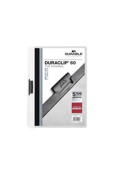 Durable Dosar din plastic Duraclip Original 60 alb