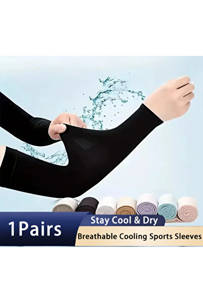 Choice1 Black 1 Pair Cooling Arm Covers for Men and Women Summer Sun Protecti...