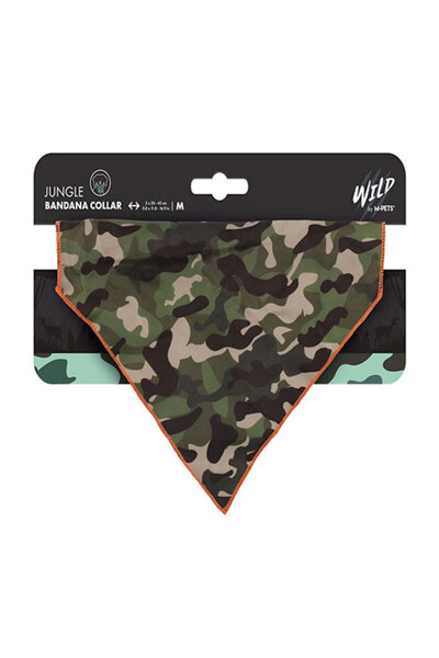 M-PETS Wild Jungle Bandana Cat and Dog Collar Medium 15X11.5 cm