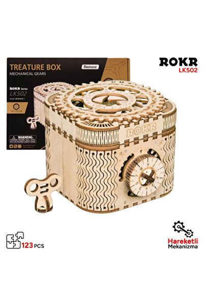 ROKR LK502 Hareketli Hazine Kutusu Treasure Box DIY Minyatür Maket Model Seti...