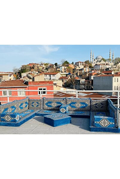 mdhomecarpet Şark Köşesi Takımı %100 Yerli Üretim | Özel Dokuma Kumaş | 10 cm...
