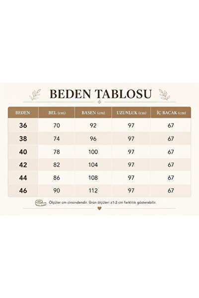 MODA ADEN Women&Kids YÜKSEL BEL PANTOLON