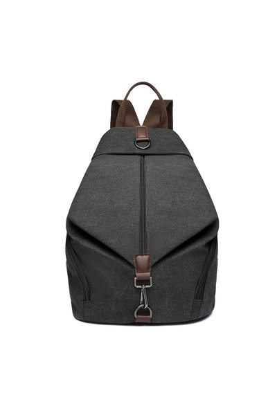 Kono EB2044 - Rucsac antifurt din pânză, la modă - Negru