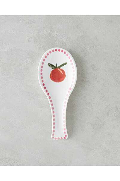 English Home Orange Melamin Kaşıklık 24 cm Beyaz - Turuncu