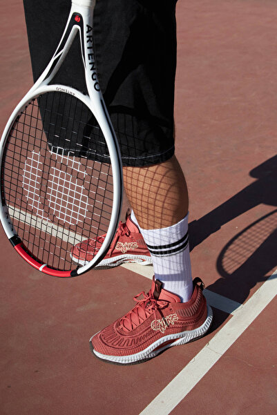 FOURSOLOS Erkek 6 Çift Kolej Tenis Çorabı – Çizgili, Havlu Tabanlı, Spor & Gü...