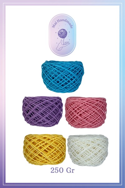 Mai Handmade Kağıt ip Örgü İpi 5'li set