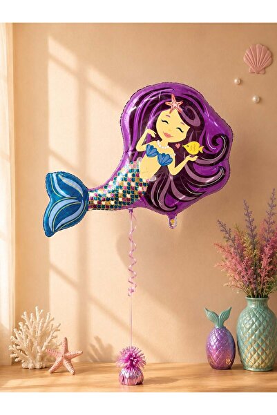 Parti Adresi Deniz Kızı Folyo Balon 30" 76 Cm