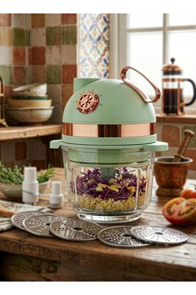 TOSCANA U Electric Food Chopper Transparent Plastic Bowl Vegetable Chopper wi...