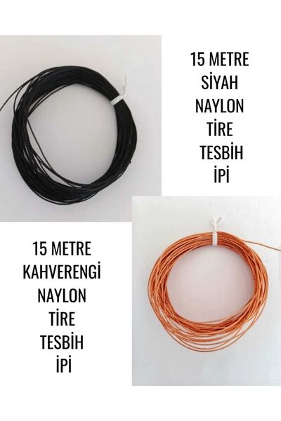 Eskişehir hobi sanat 0.6 mm 15 Meters Brown 15 Meters Black (Total 30 Meters)...