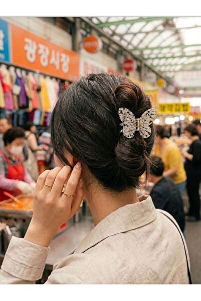 CeyShe Limited Korean Spotted Butterfly Pinterest Buckle Imported Claw Clip H...